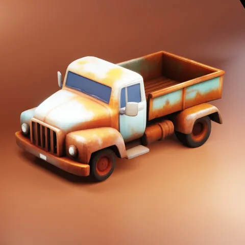 Rusty Vintage Dump Truck