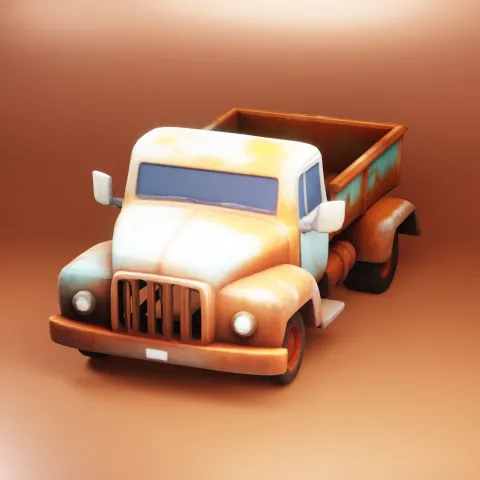Rusty Vintage Dump Truck image 4